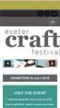 Mobile Screenshot of exetercraftfestival.co.uk